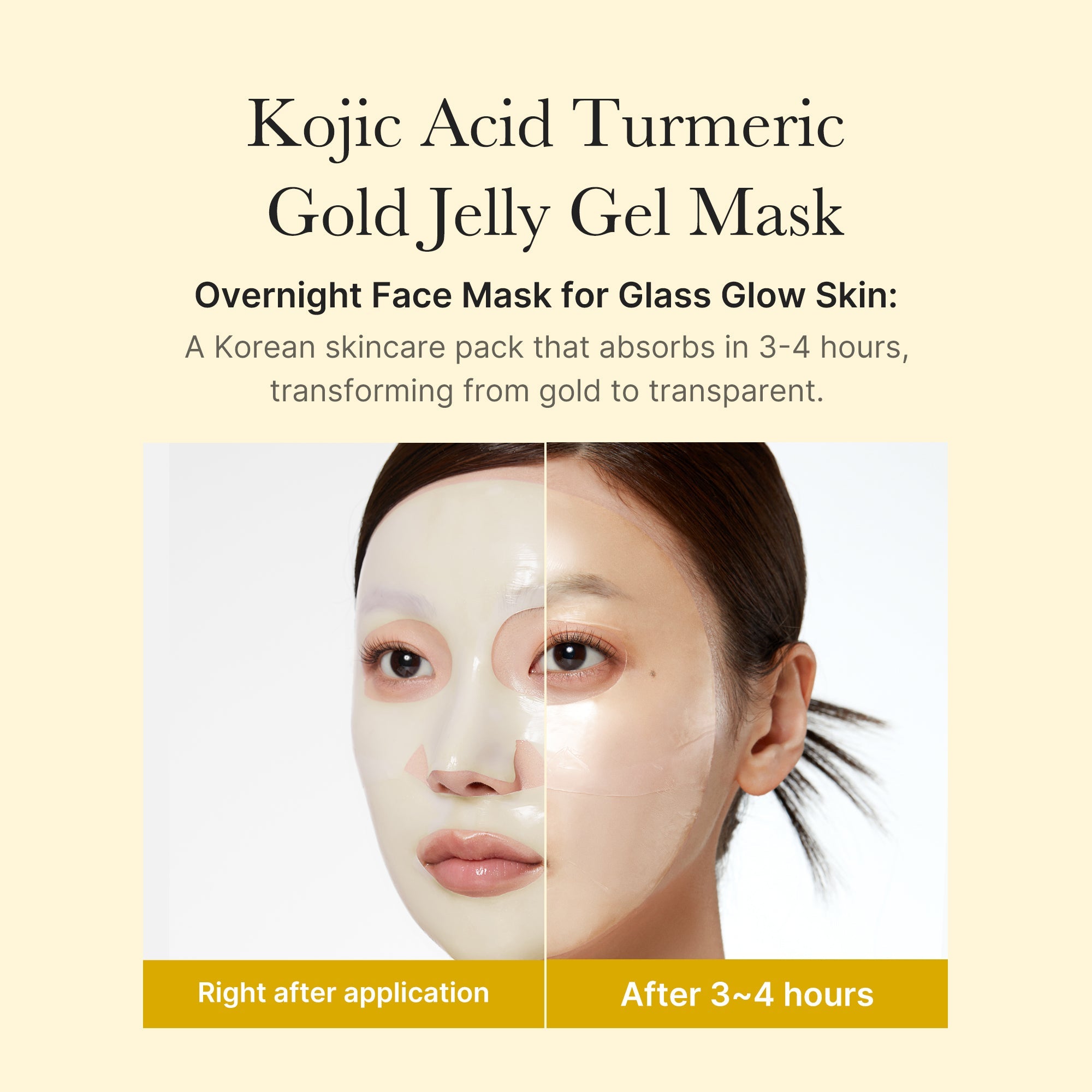 Masque Gelée Or Curcuma & Kojic — Teint Éclatant & Unifié