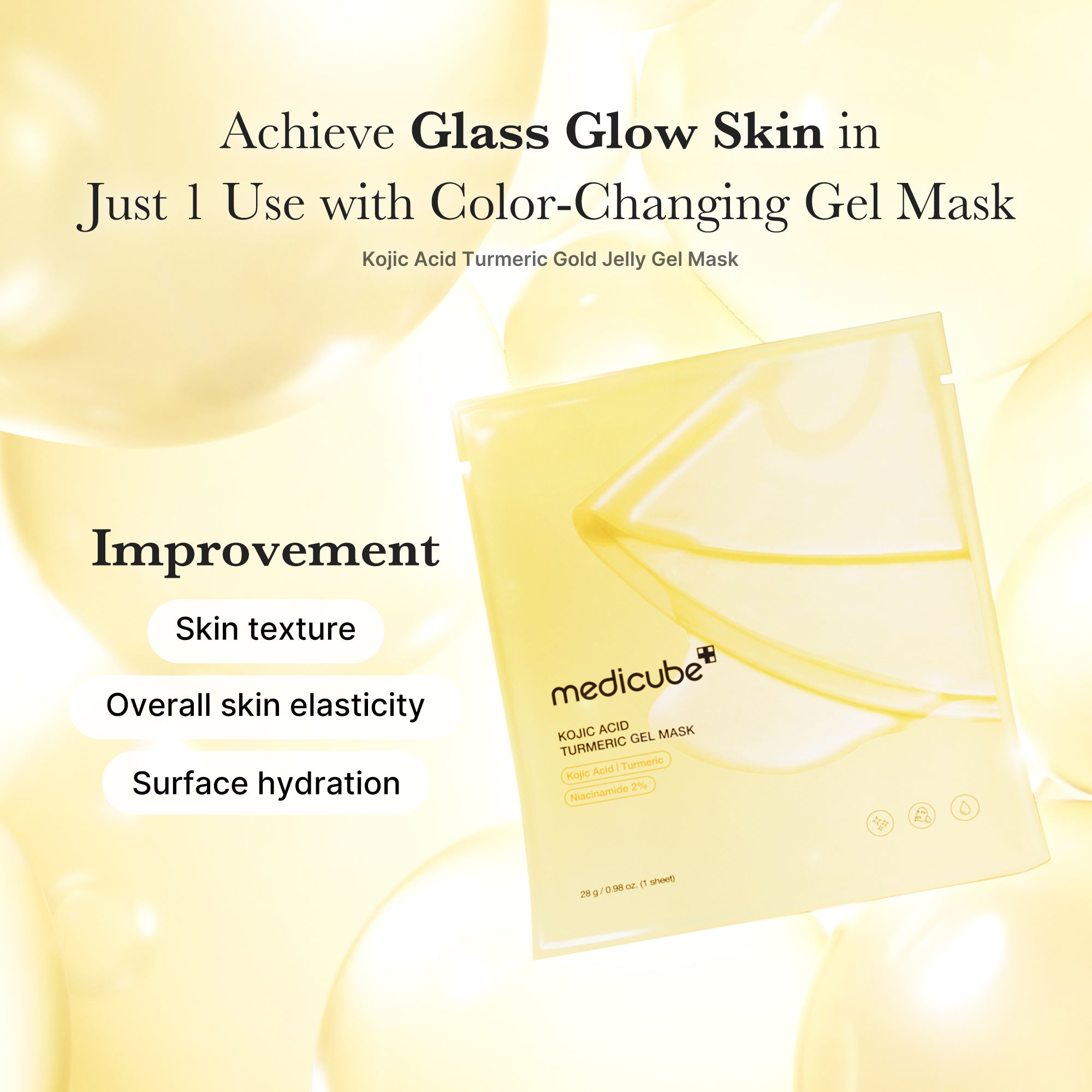 OFFERT Masque Gelée Or Curcuma & Kojic — Teint Éclatant & Unifié