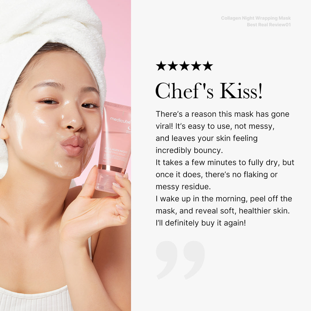 Mask Wrapping Nuit Collagène — Glow viral au réveil