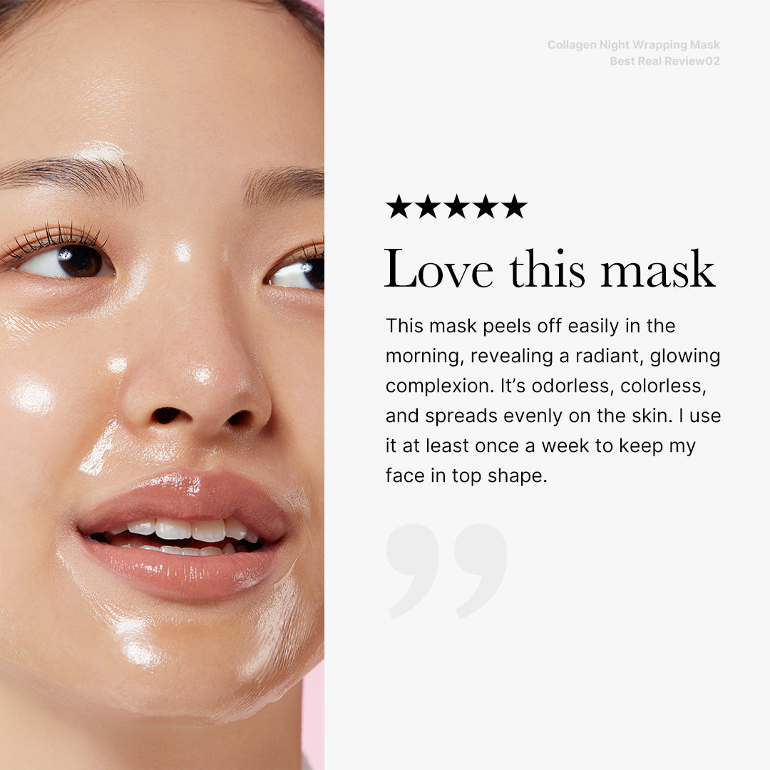 Mask Wrapping Nuit Collagène — Glow viral au réveil