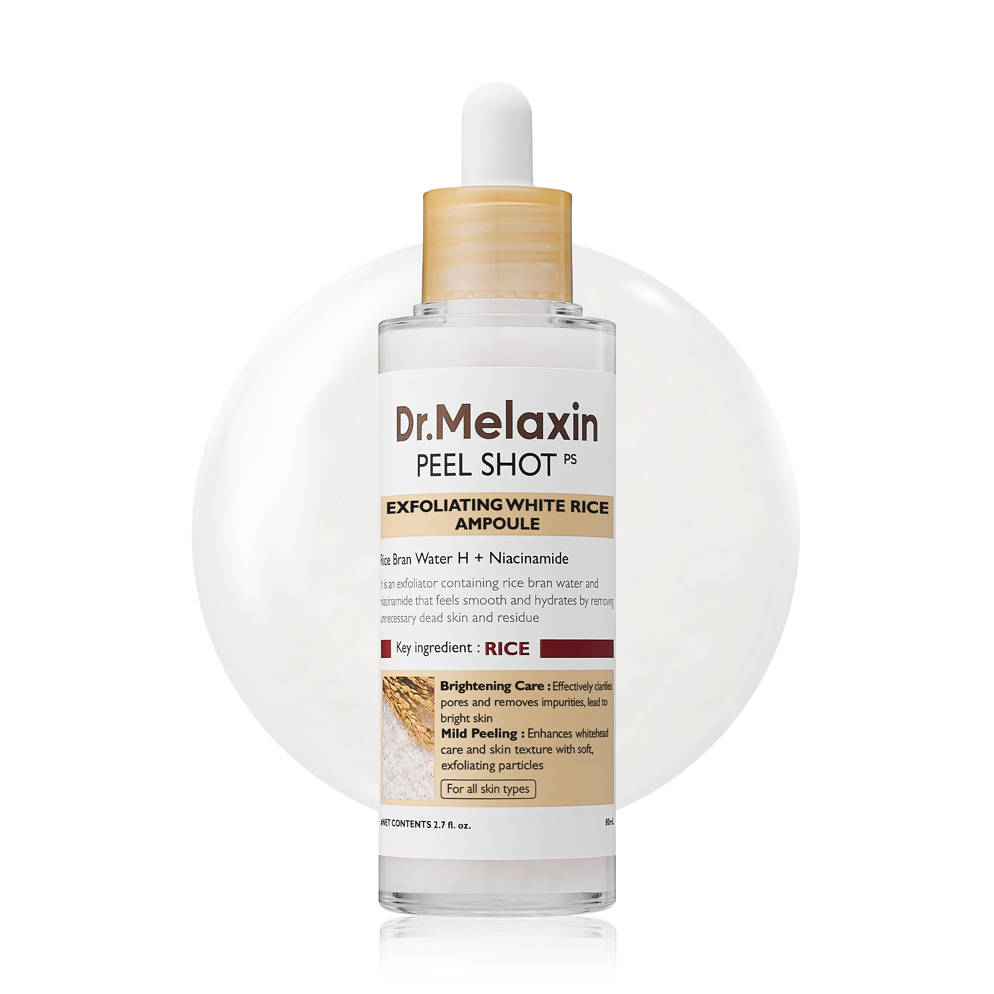 Peel Shot Glow White Rice Ampoule Élimine Peaux Mortes Et Illumine 30 Secondes