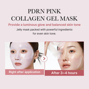 Masque Gelée Rose au Collagène & PDRN — Réparation & Glow Instantané