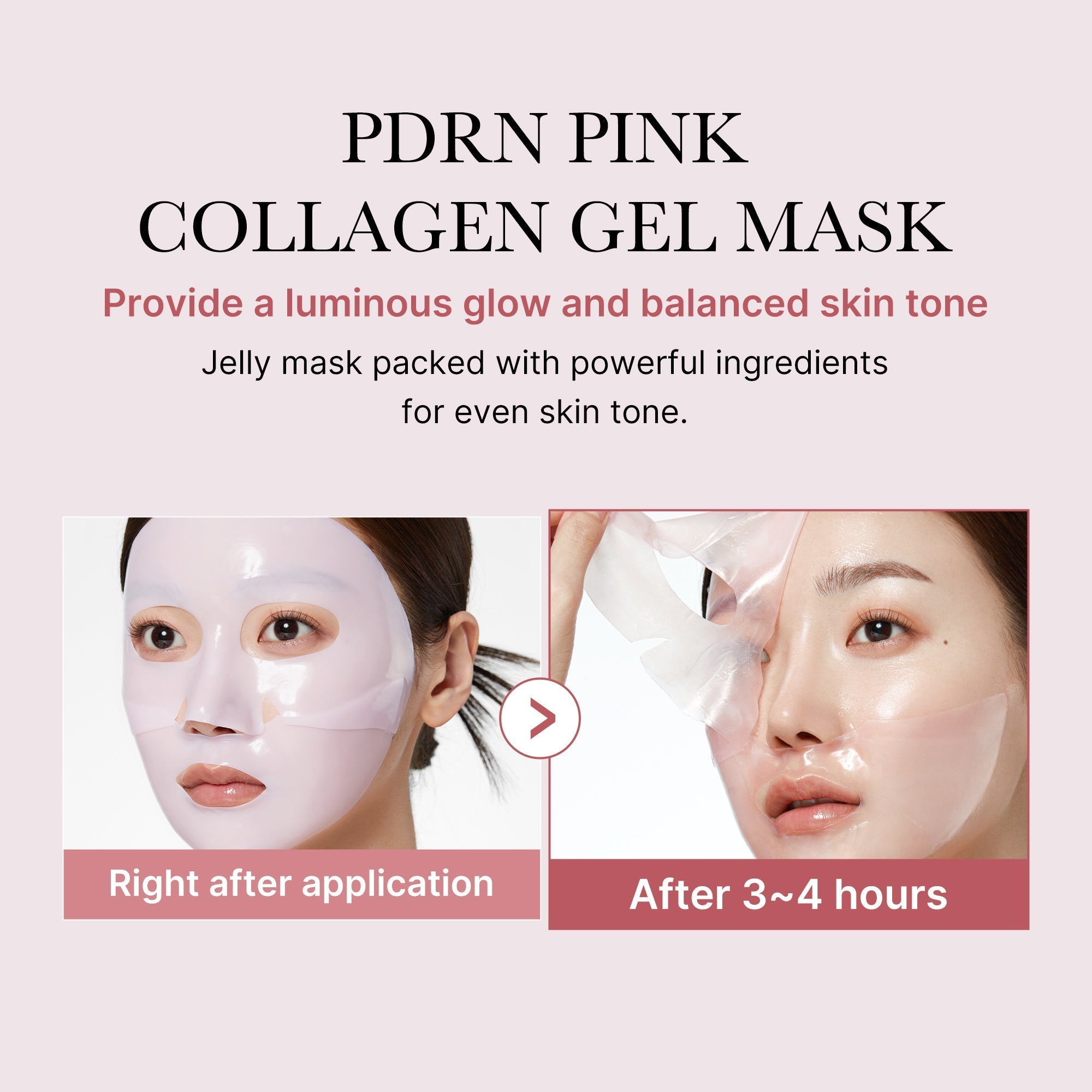 OFFERT Masque Gelée Rose au Collagène & PDRN — Réparation & Glow Instantané
