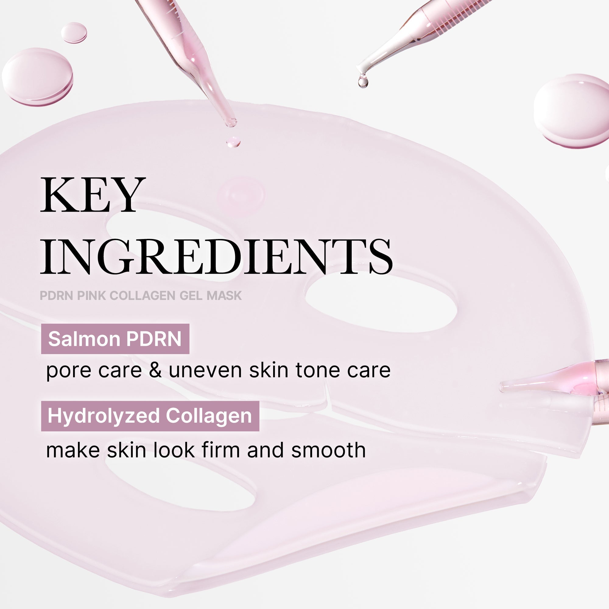 Masque Gelée Rose au Collagène & PDRN — Réparation & Glow Instantané